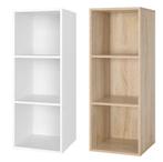 Witte Boekenkast – 3 Vakken, Houten Compact Opbergrek, Verzenden, Nieuw