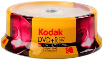 Kodak | DVD+R | 4.7 GB | 25 Stuks beschikbaar voor biedingen