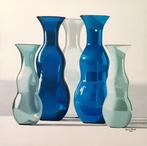 Antonio Perotti - Still Life Vasi in vetro, Satinati,