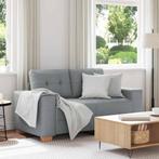 vidaXL Loveseat bank 120 cm stof lichtgrijs, Huis en Inrichting, Banken | Bankstellen, Verzenden, Nieuw, Stof