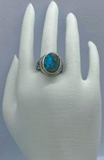 Zilver Turquoise ring (Zonder Minimumprijs)