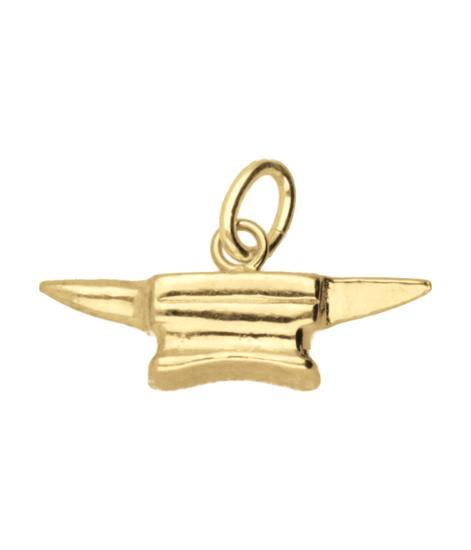 Gouden Aambeeld ketting hanger, Sieraden, Tassen en Uiterlijk, Kettinghangers, Nieuw, Verzenden