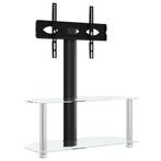 Hoek TV Meubel Zwart/Zilver - Tweedekansje, Slim Besparen!, 100 tot 150 cm, Nieuw, 25 tot 50 cm, 50 tot 100 cm