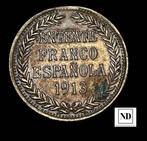 Koninkrijk Spanje. Alfonso XIII. Medal Entente Franco, Postzegels en Munten, Munten | Europa | Niet-Euromunten