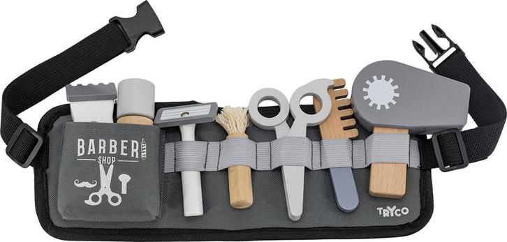 Tryco Houten Barber Kappersset TR-920359, Kinderen en Baby's, Speelgoed | Houten speelgoed, Nieuw, Verzenden