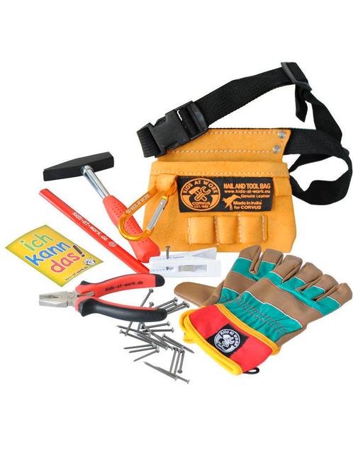 Gereedschapsetui met gereedschap (mini gevuld) - Kids at, Kinderen en Baby's, Speelgoed | Overig
