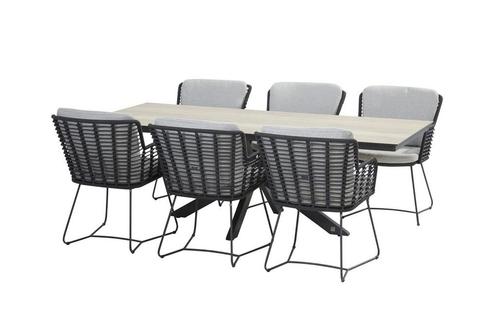 4 Seasons Outdoor Fabrice tuinset antraciet met Minerva, Tuin en Terras, Tuinsets en Loungesets, Ophalen of Verzenden