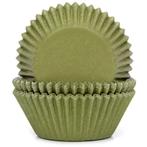 Cupcake Vormpjes HoM Mosgroen 50x33mm. 50st., Verzenden, Nieuw