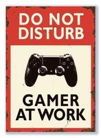 “Do Not Disturb Gamer at Work” met Playstation 4 controler, Nieuw, Vanaf 16 jaar, Overige genres, 1 speler