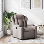 vidaXL Fauteuil verstelbaar stof taupe, Verzenden, Nieuw