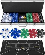 2dekans | Windsor Pokerset - 500 Chips - PokerKleed - Blinds, Ophalen of Verzenden, Gebruikt