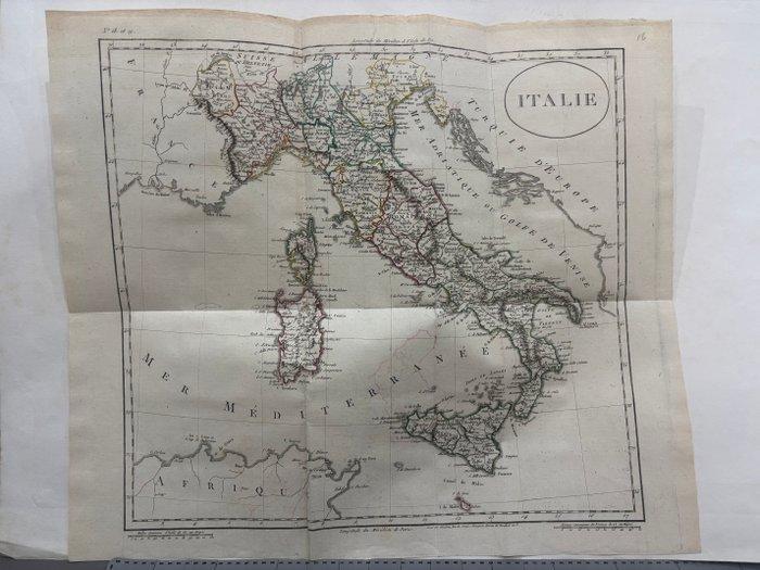 Frankrijk - Italië; Eustache Hyacinthe Langlois - ITALIE -, Boeken, Atlassen en Landkaarten