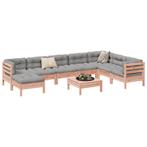 vidaXL 9-delige Loungeset met kussens massief douglas, Verzenden, Nieuw, Loungeset