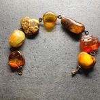 Natuurlijke Baltische barnsteen kralen armband - hele stenen