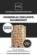 Voordelig XXL Pallet droog eikenhaardhout 2 kuub gekloofd, Minder dan 3 m³, Eikenhout, Blokken