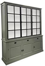 Buffetkast Soest Engels groen met stalen deuren 200 x 240cm, Ophalen of Verzenden, Nieuw