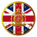 Niue. 2 Dollars 2024 1 oz Niue English Lion UK Flag 24k Gold, Postzegels en Munten, Munten | Europa | Niet-Euromunten