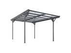 Veiling - Terrasdak / Carport - Platdak - 5 x 3 m - Donkergr, Nieuw
