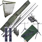 Complete Ultimate Karper Set met hengels, vrijloopmolens,, Watersport en Boten, Verzenden, Nieuw