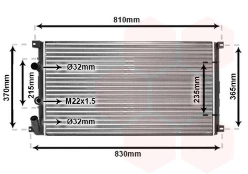 RADIATOR VOOR NISSAN INTERSTAR X70 2002-2004 09111216, Auto-onderdelen, Airco en Verwarming, Nieuw, Ophalen of Verzenden