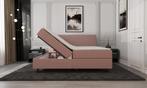 Mörgenn Opberg Boxspring Oud Roze - 140x200 cm, Verzenden, Nieuw, Bruin, Modern