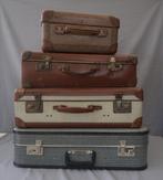 Topshop - Vier vintage koffers - Koffer, Antiek en Kunst, Curiosa en Brocante