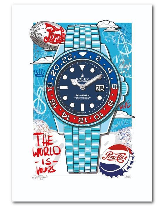 Louis Michel Krüger - A PEPSI FROM THE SKY (3D-Artwork), Antiek en Kunst, Kunst | Schilderijen | Modern