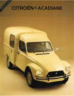 1980 CITROEN ACADIANE BROCHURE NEDERLANDS, Nieuw, Author