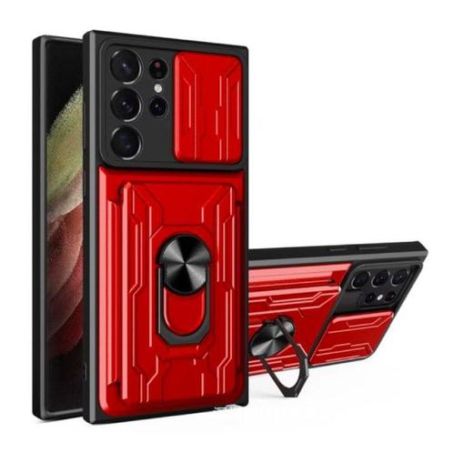 Samsung Galaxy A73 - Card Slot Hoesje met Kickstand en, Telecommunicatie, Mobiele telefoons | Hoesjes en Frontjes | Samsung, Nieuw
