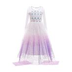 Prinsessenjurk - Paarse kristallen Elsa jurk