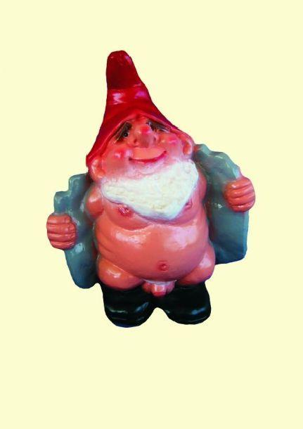 Tuinkabouter potloodventer, Tuin en Terras, Tuinbeelden, Nieuw, Verzenden