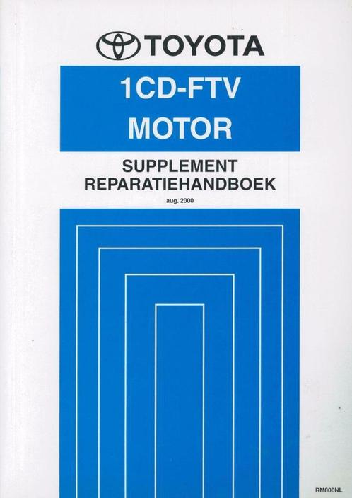2000 Toyota Corolla motor 1CD-FTV reparatiehandboek, Auto diversen, Handleidingen en Instructieboekjes, Verzenden