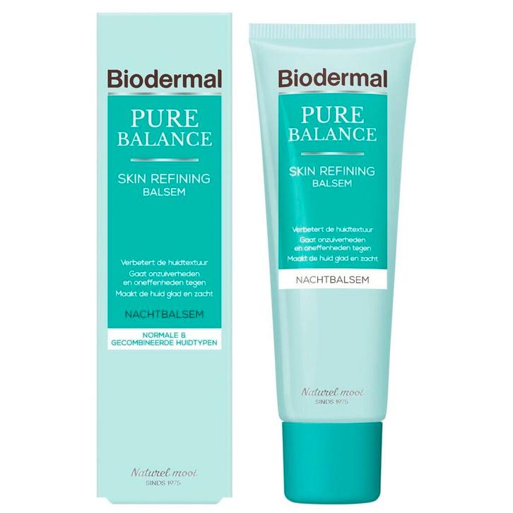 Biodermal Pure Balance Skin Refining Nacht Balsem, Sieraden, Tassen en Uiterlijk, Uiterlijk | Gezichtsverzorging, Nieuw, Verzenden