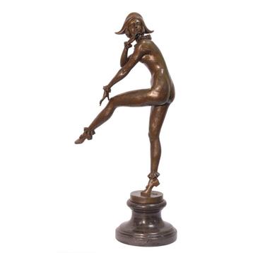 BRONZEN SCULPTUUR VAN EEN HARLEKIJN (Beeldjes - Decoratie) beschikbaar voor biedingen