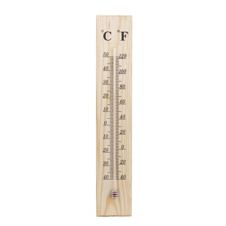 Benson Houten thermometer - binnen en buiten - -40 tot +5..., Audio, Tv en Foto, Weerstations en Barometers, Nieuw, Ophalen of Verzenden