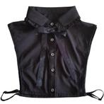 Zwart los blouse kraagje met strikje - losse blouse kraagjes, Nieuw, Maat 42/44 (L), Losse Blouse Kraagjes, Zwart