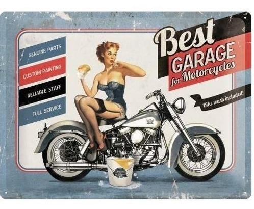 Best garage for motorcycles bike wash included! reclamebord, Verzamelen, Merken en Reclamevoorwerpen, Nieuw, Ophalen of Verzenden
