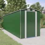 vidaXL Tuinschuur 192x606x223 cm gegalvaniseerd staal groen, Verzenden, Nieuw