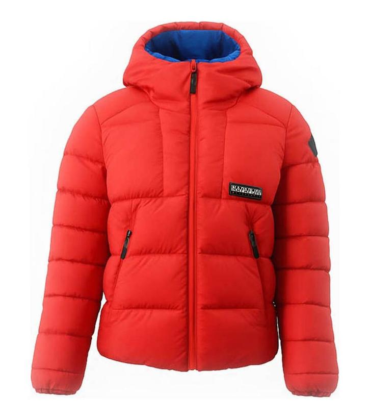 Napapijri Jas in maat L Rood | 10% korting, Kleding | Heren, Jassen | Winter, Overige kleuren, Zo goed als nieuw, Verzenden