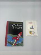 Tintin - 5 timbres à la lune + planche fête du timbre - C -, Boeken, Nieuw