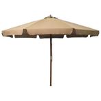 Parasol Hout 330cm | B-keuze | Scherpe Prijs, Tuin en Terras, Kantelbaar, Nieuw, Ophalen of Verzenden, Stokparasol