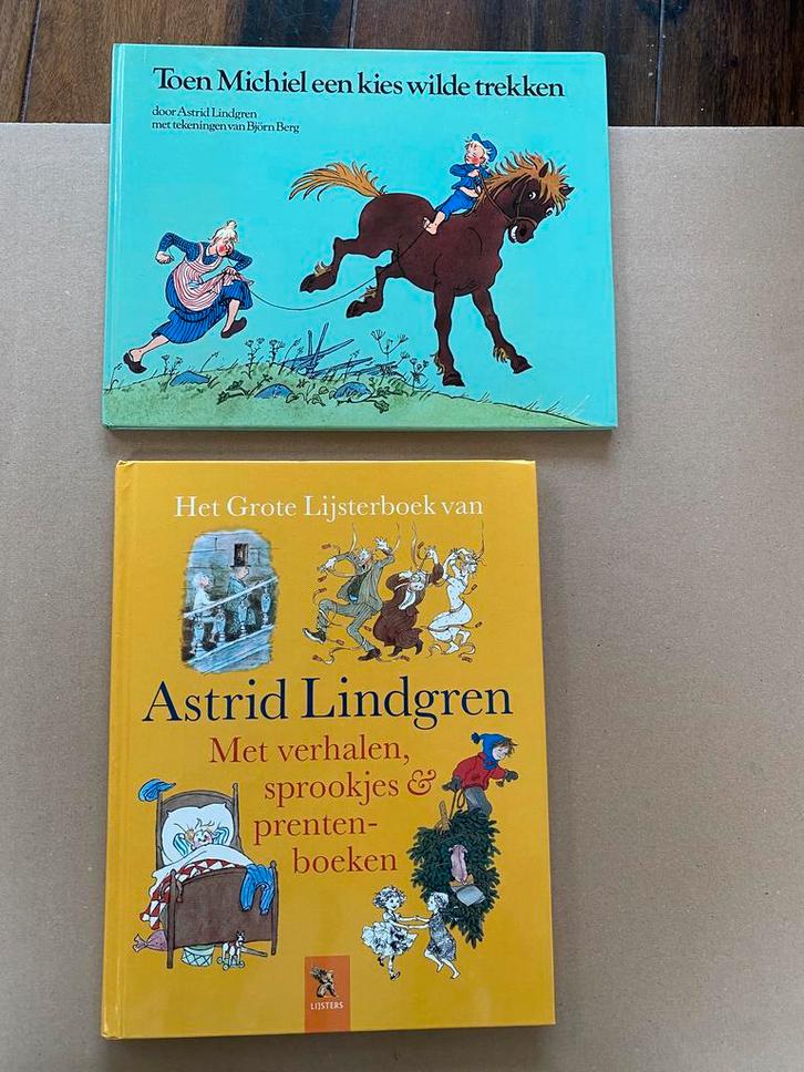 2 Hardcovers Astrid Lindgren - Verhalen + Michiel nieuwstaat, Boeken, Kinderboeken | Jeugd | onder 10 jaar, Fictie algemeen, Zo goed als nieuw