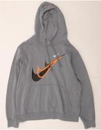 NIKE Mens Graphic Hoodie Jumper Large Grey Cotton, Kleding | Heren, Verzenden, Nieuw