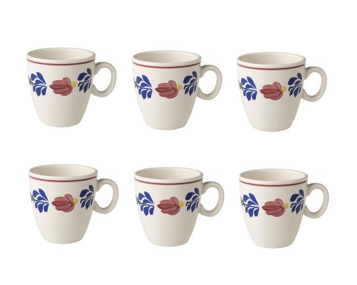 Boerenbont Minimok Pompei 0,23L set van 6 (Huishouden), Huis en Inrichting, Keuken | Servies, Nieuw, Verzenden