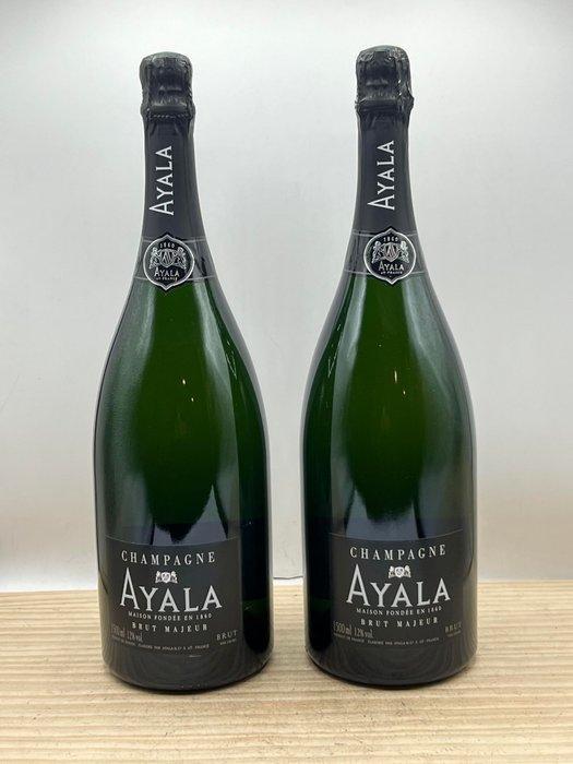 Ayala, Brut Majeur - Champagne Brut - 2 Magnums (1.5L), Verzamelen, Wijnen