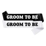 Sjerp Groom to Be wit met zwarte letters of zwart met witte, Kleding | Heren, Trouwkleding en Trouwaccessoires, Verzenden, Zwart
