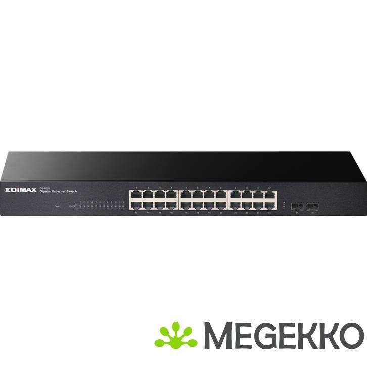 26-Port Gigabit Switch with 2 SFP Ports, Computers en Software, Netwerk switches, Nieuw, Verzenden