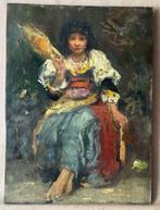 Italiaanse school (XX) - Ritratto di donna, bozzetto