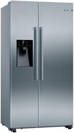 Bosch KAD93AIEP side-by-side koelkast - roestvrijstaal - NoF, 150 tot 200 liter, Verzenden, 60 cm of meer, Met aparte vriezer