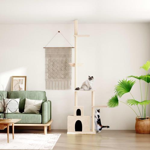 vidaXL Kattenmeubel vloer tot plafond 250,5-276,5 cm, Dieren en Toebehoren, Katten-accessoires, Nieuw, Verzenden